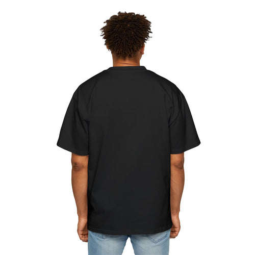 Oversized Tee — Red & Ink Samurai Symbol Graphic